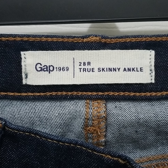 GAP True Skinny Cropped Jeans, Dark Wash,28 - Picture 5 of 5